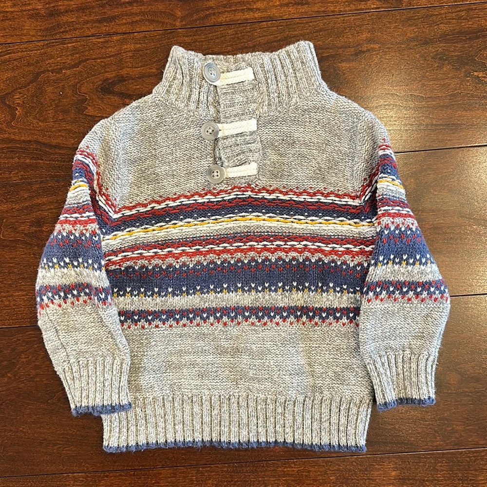 Excellent used condition Cat and Jack Baby Boys Sweater size 12 months